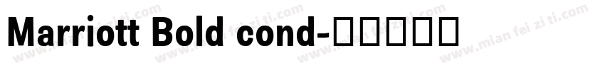 Marriott Bold cond字体转换